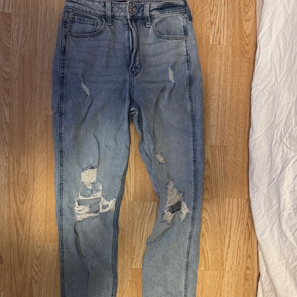 Hollister Light Blue Distressed Women Jeans